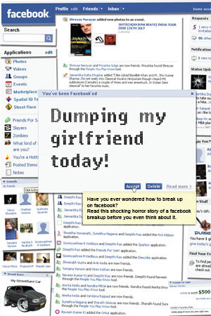 breakup on facebook