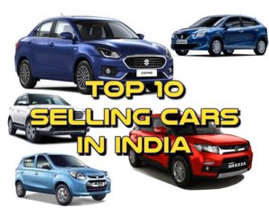 top 10 selling cars in india
