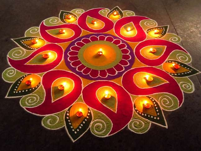 New Rangoli design for Diwali