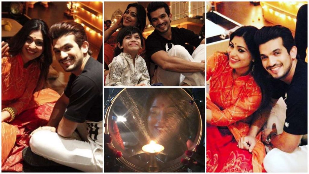 Arjun Bijlani And Neha Swami Karwa chauth pics 