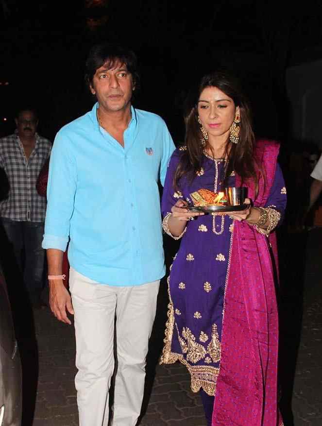 Chunky And Bhavna Pandey Karwa chauth pics 