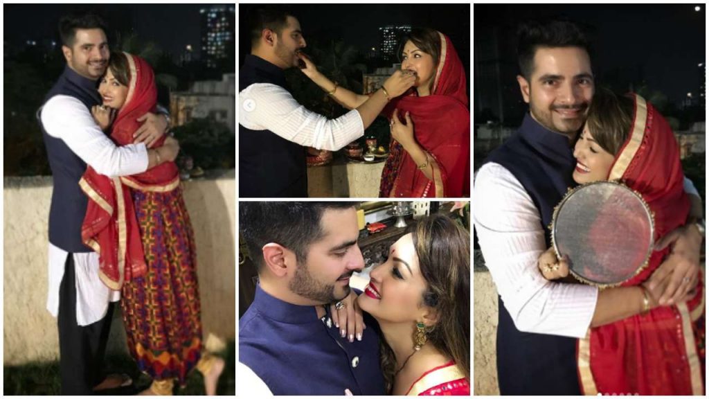 Karan And Nisha Mehra karwa chauth pics