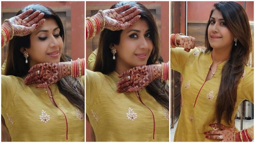 Ankita Bhargava Patel karwa chauth pics