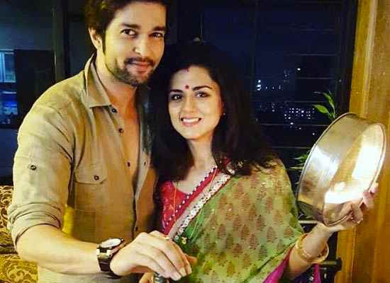 Raqesh And Nidhi Dogra Karwa chuth pics 