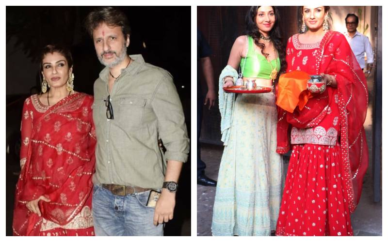 Raveena And Anil karwa chauth pics