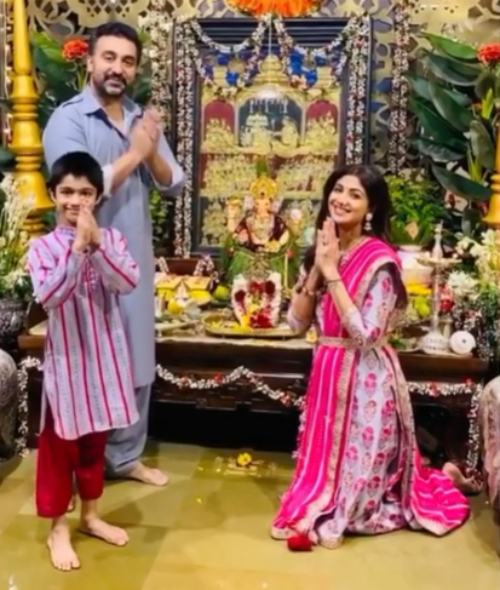 Shilpa Shetty Ganapati celebration  2020