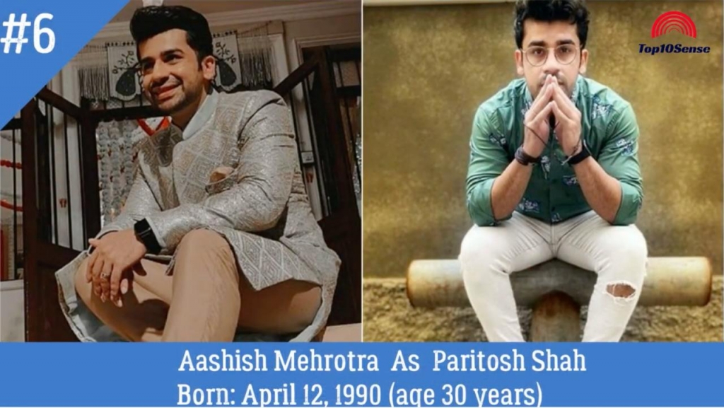 anupama serial cast real name and age Aashish Mehrotra as Paritosh Shah
