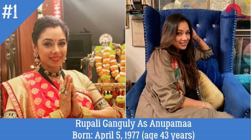 anupama serial cast real name and age Rupali Ganguly as Anupamaa