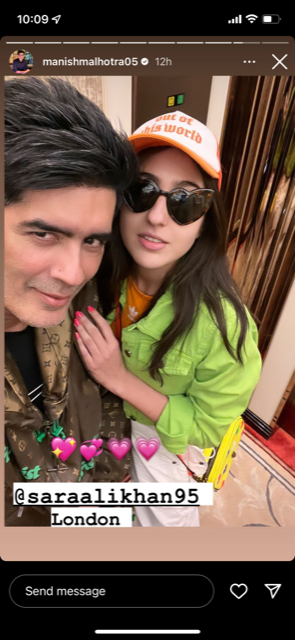 Sara and manish malhotra 