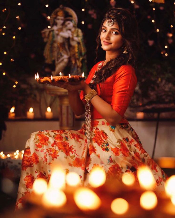 Diwali-Poses-in-lehnga