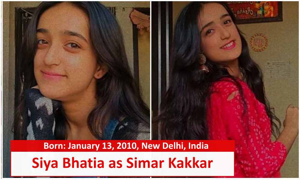 Siya Bhatia as Simar Kakkar Parineeti serial star cast real name and age