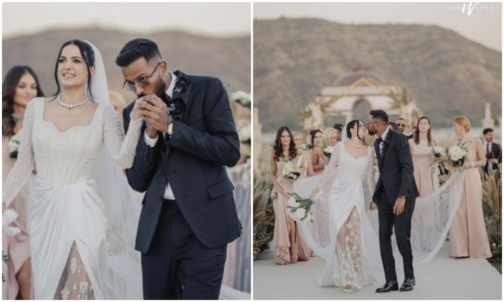 Hardik Pandya and Natasa Stankovic Christians Wedding Pictures