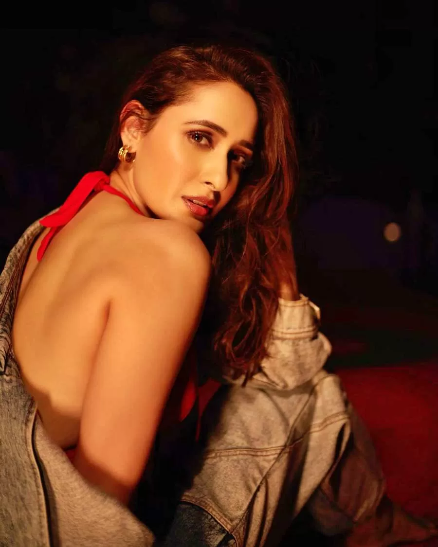 pragya jaiswal hot in red bikini