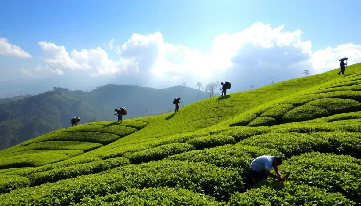 The Tea Gardens of Darjeeling