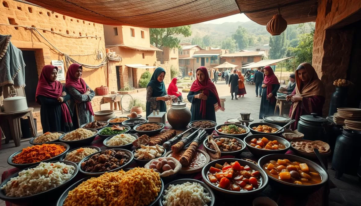 authentic persian village dishes