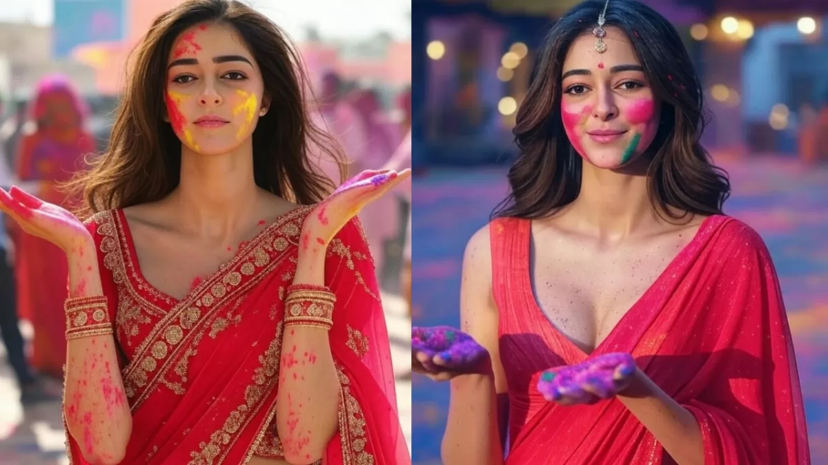 Ananya Pandey holi look