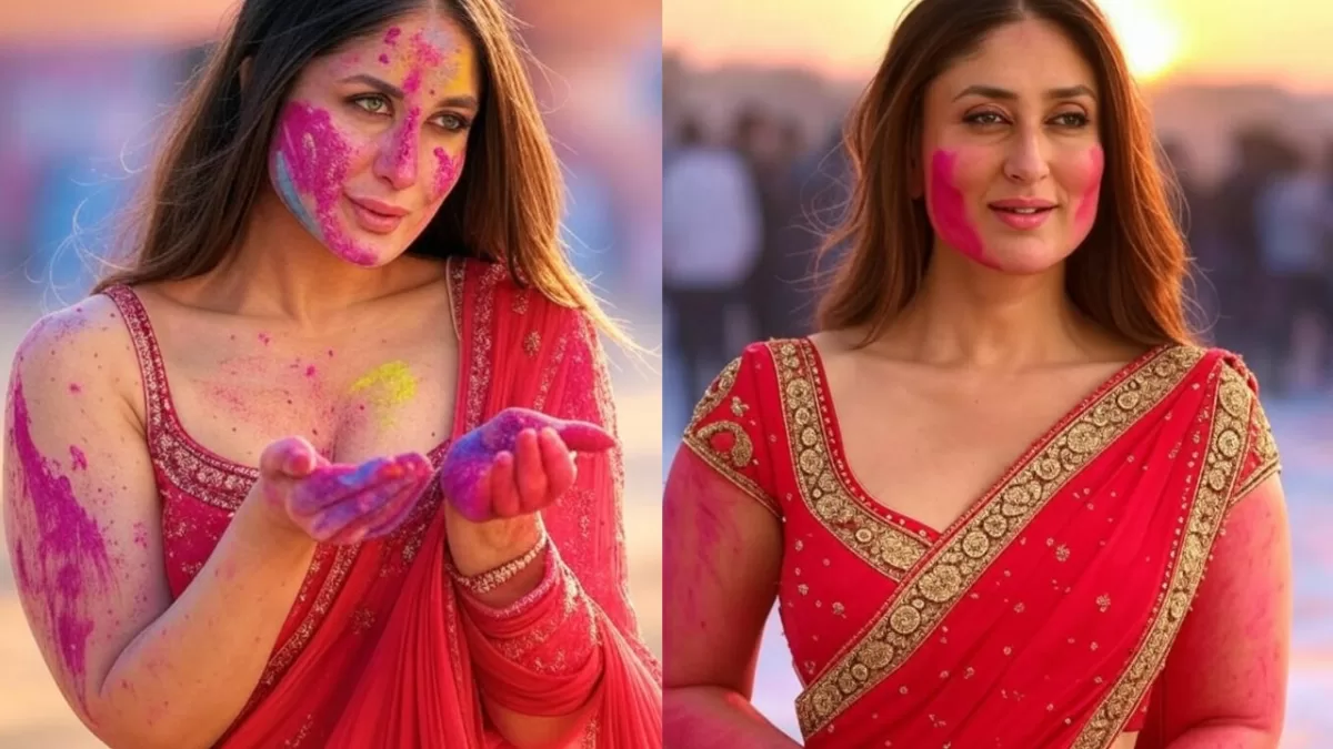 Kareena Kapoor in saree with colors