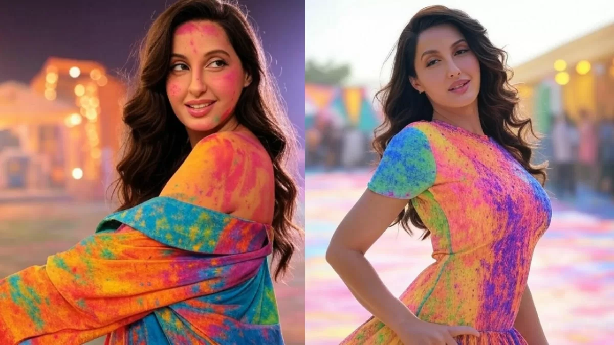 Nora Fatehi Holi Look