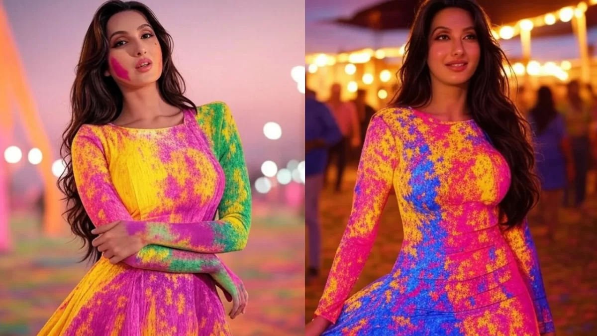 Nora Fatehi Holi Look