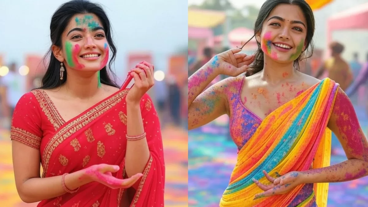 Rashmika Mandanna Holi Look