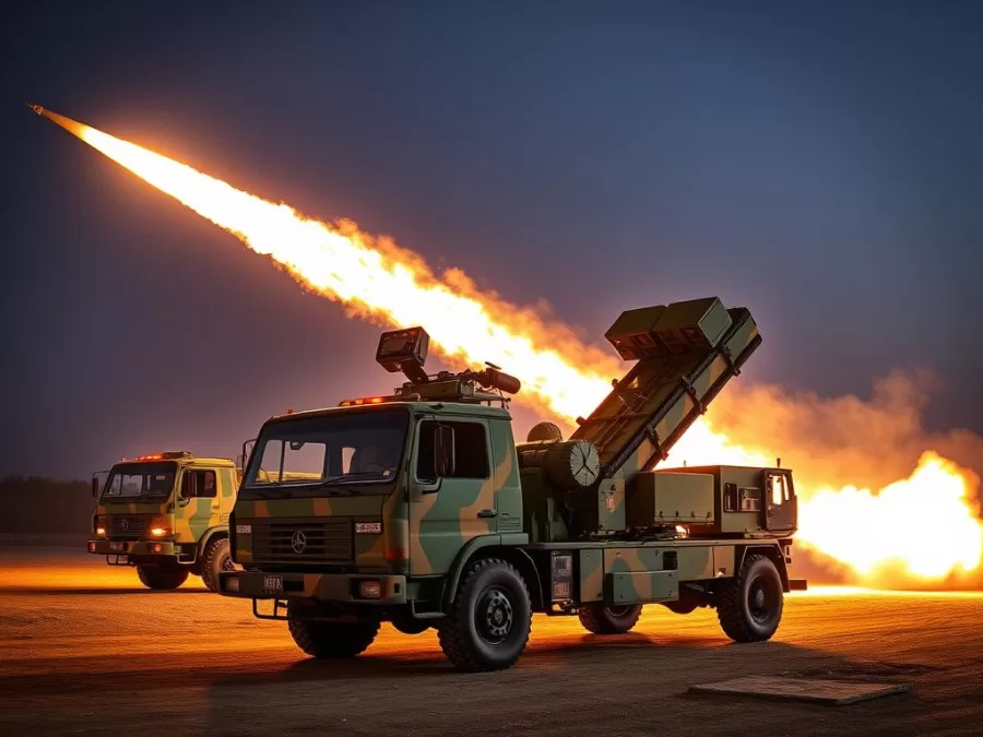 Akash medium-range air defence missile system Akash medium-range air defence missile system