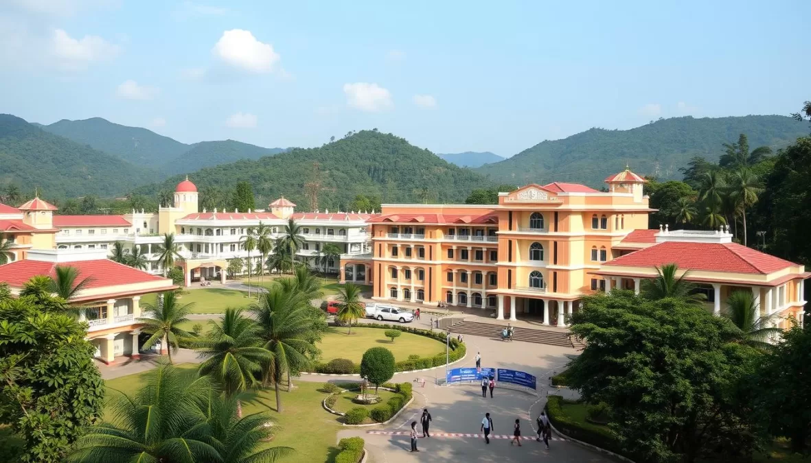 Scenic campus view of Amrita Vishwa Vidyapeetham, among top engineering colleges in India other than IIT and NIT Scenic campus view of Amrita Vishwa Vidyapeetham, among top engineering colleges in India other than IIT and NIT