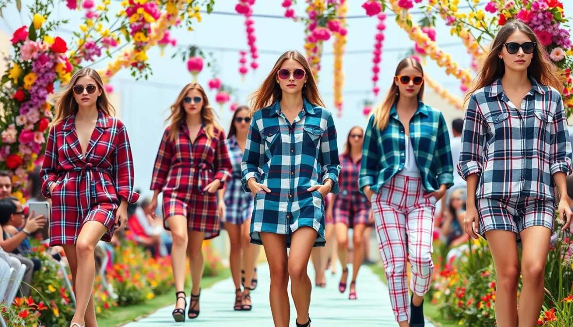 spring summer 2025 plaid fashion trends