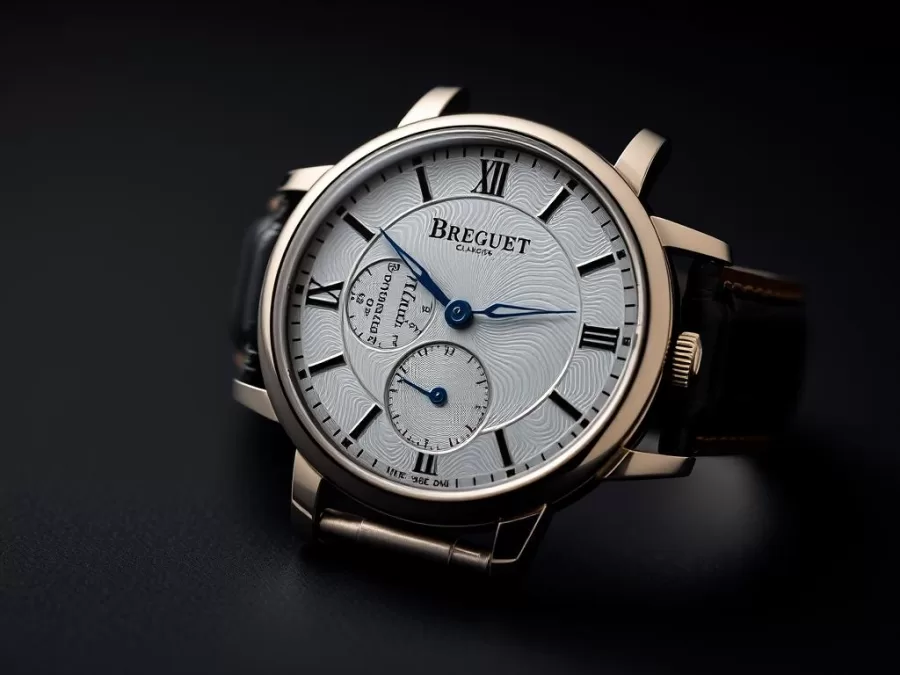 Breguet Classique with guilloche dial and signature Breguet hands