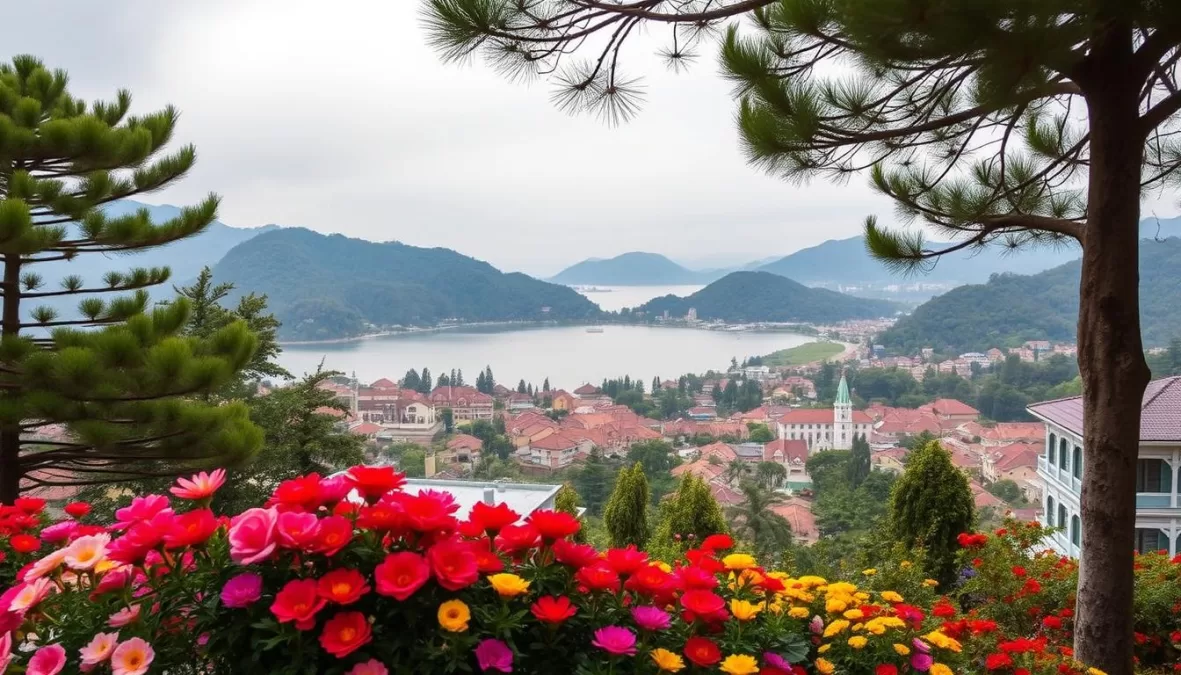 French colonial architecture and flower gardens in Da Lat, completing the top 10 places to visit in Vietnam