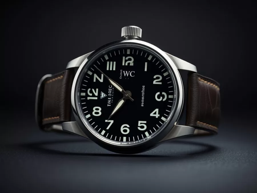 IWC Big Pilot's Watch with its distinctive large crown and aviation-inspired dial