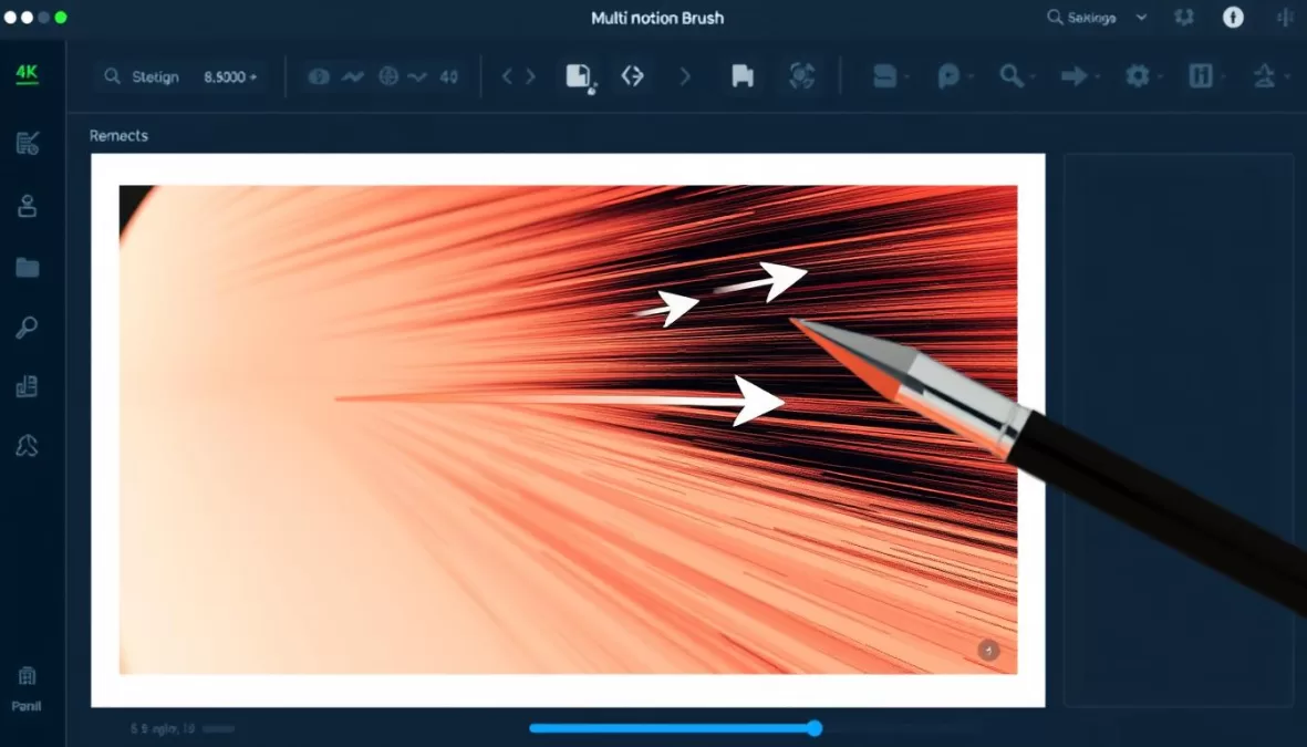 Runway's Multi Motion Brush feature in action Runway's Multi Motion Brush feature in action