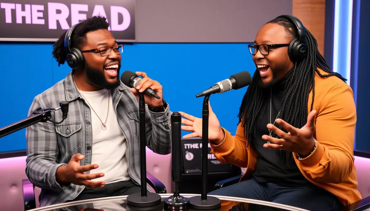 The Read hosts Kid Fury and Crissle West delivering their signature hot takes on pop culture