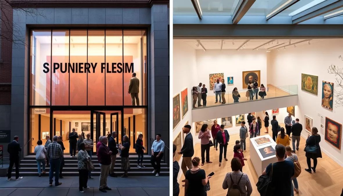 The newly reopened Studio Museum in Harlem with its modern architecture and art displays in 2025