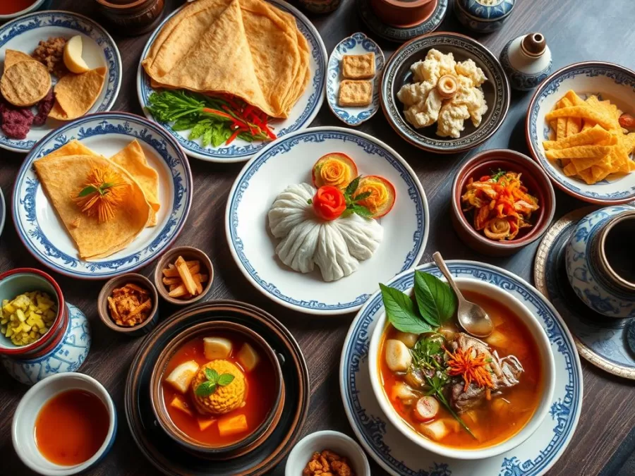 Traditional royal cuisine from Hue with elaborate presentation, a cultural highlight when you visit the top 10 places in Vietnam