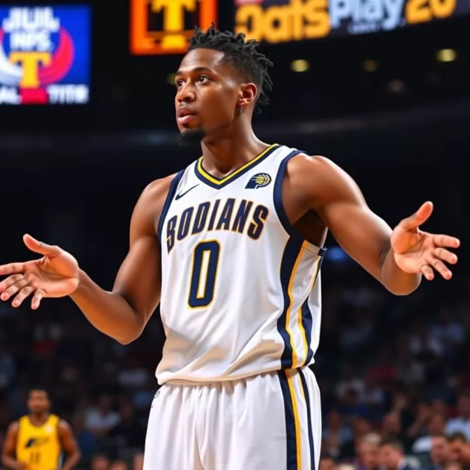 Tyrese Haliburton directing the Indiana Pacers offense