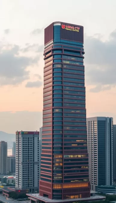 Guangzhou CTF Finance Centre with its distinctive multi-functional design