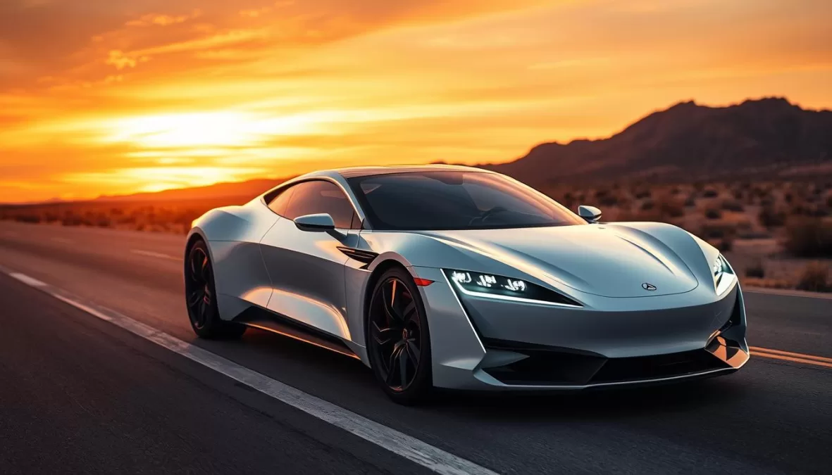 Lucid Air on a desert road, representing EV luxury among the best cars in the world