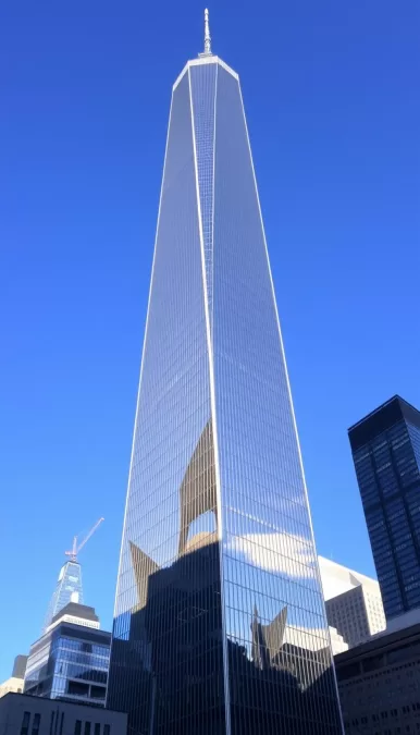 One World Trade Center standing tall in New York City's skyline