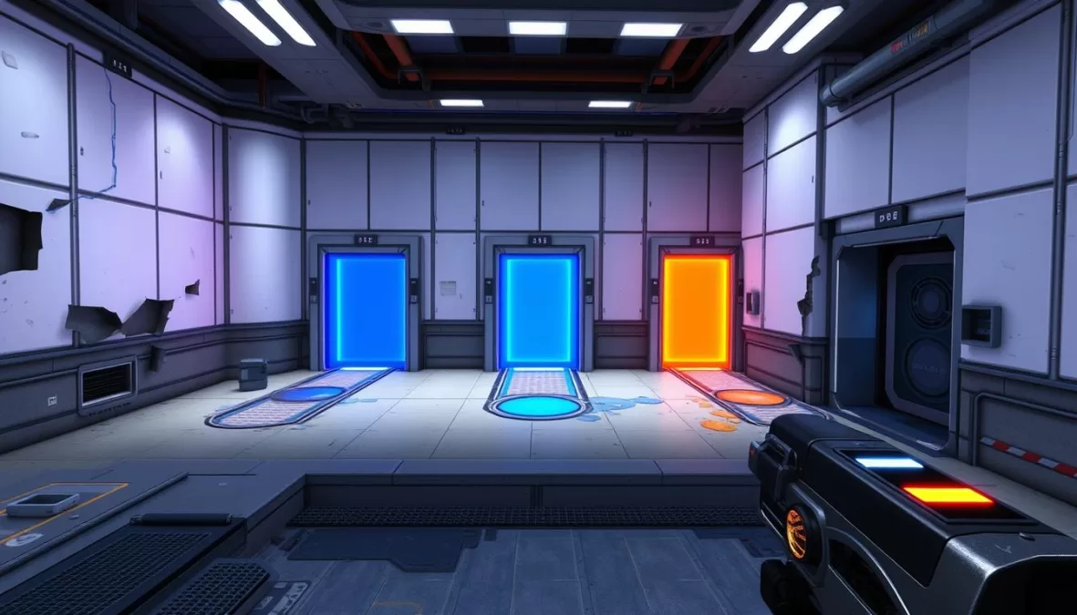 Portal 2 gameplay showing portal mechanics and test chambers, ranked among the top 10 video games of all time