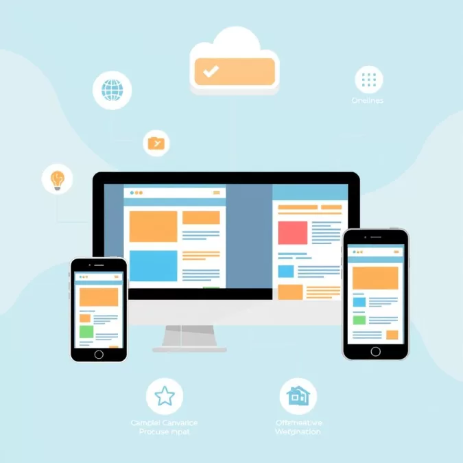 Progressive Web Apps development illustration