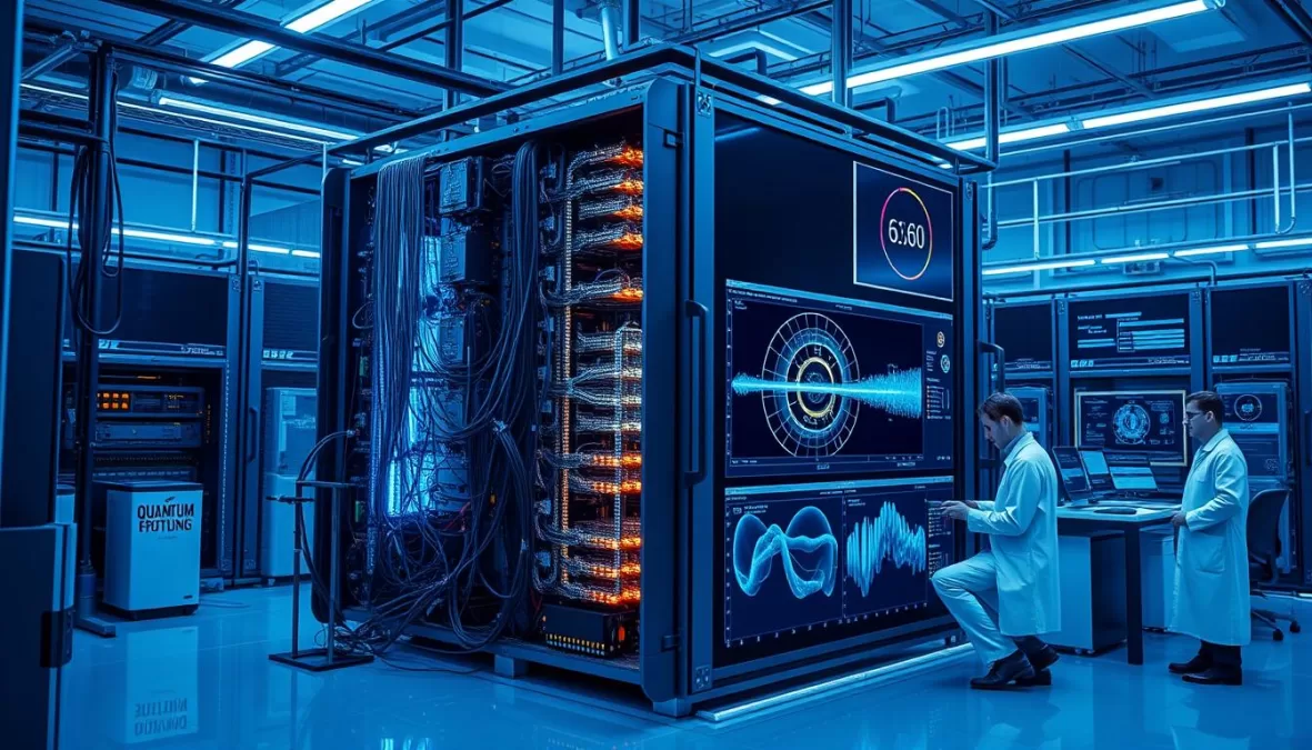 Advanced quantum computer solving complex problems in minutes that would take traditional computers years