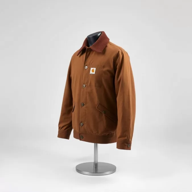 Carhartt WIP Detroit Jacket in brown duck canvas