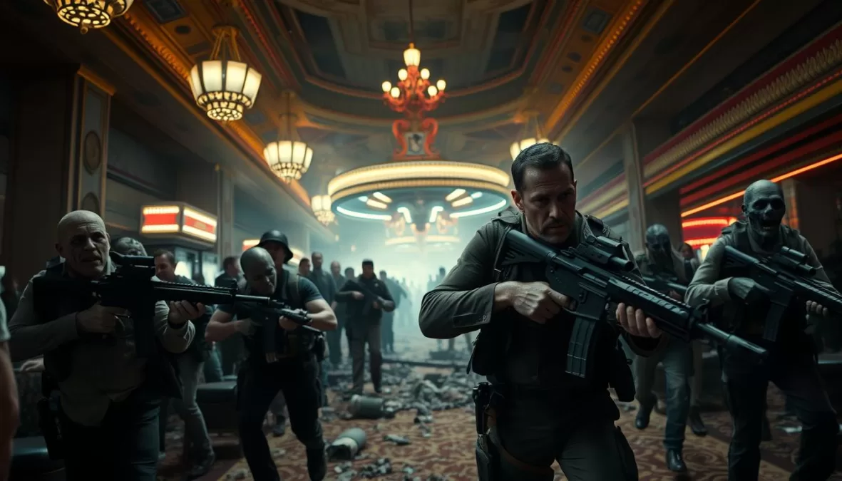 Dave Bautista leading a team through zombie-infested Las Vegas in Army of the Dead