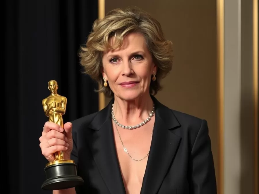 Frances McDormand with her Oscar for Nomadland, among the most awarded actresses in Oscar history