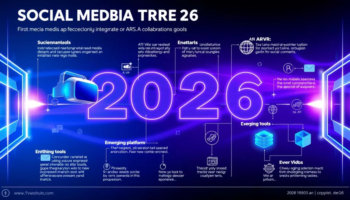 Future predictions for social media influence in 2026 showing emerging technologies and platforms