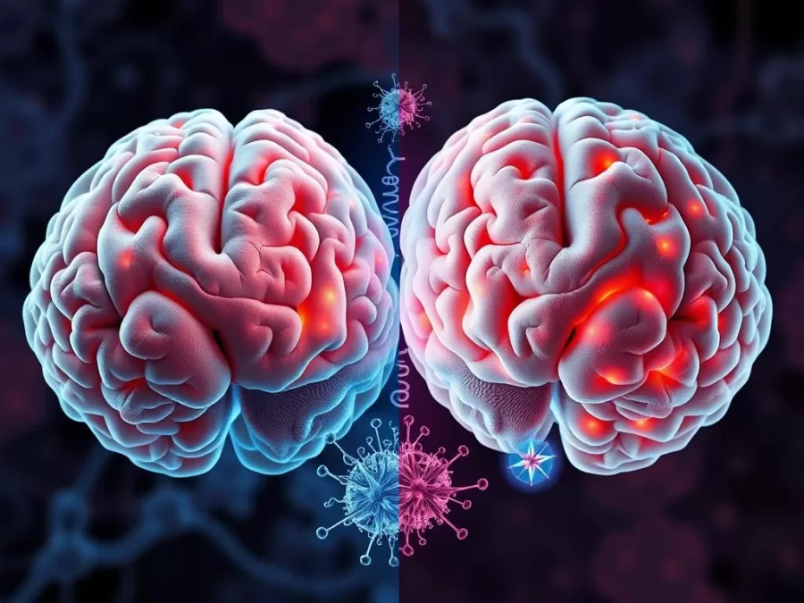 GLP-1 medication showing neuroprotective effects in brain tissue affected by neurodegenerative disease