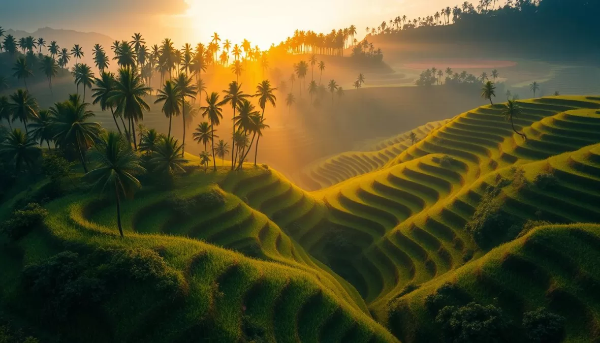 Lush green Tegalalang Rice Terraces in Bali, Indonesia - Most Instagrammable Travel Destinations in 2025
