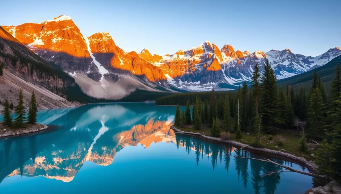 Moraine Lake in Banff National Park with turquoise waters and mountain backdrop - Most Instagrammable Travel Destinations in 2025