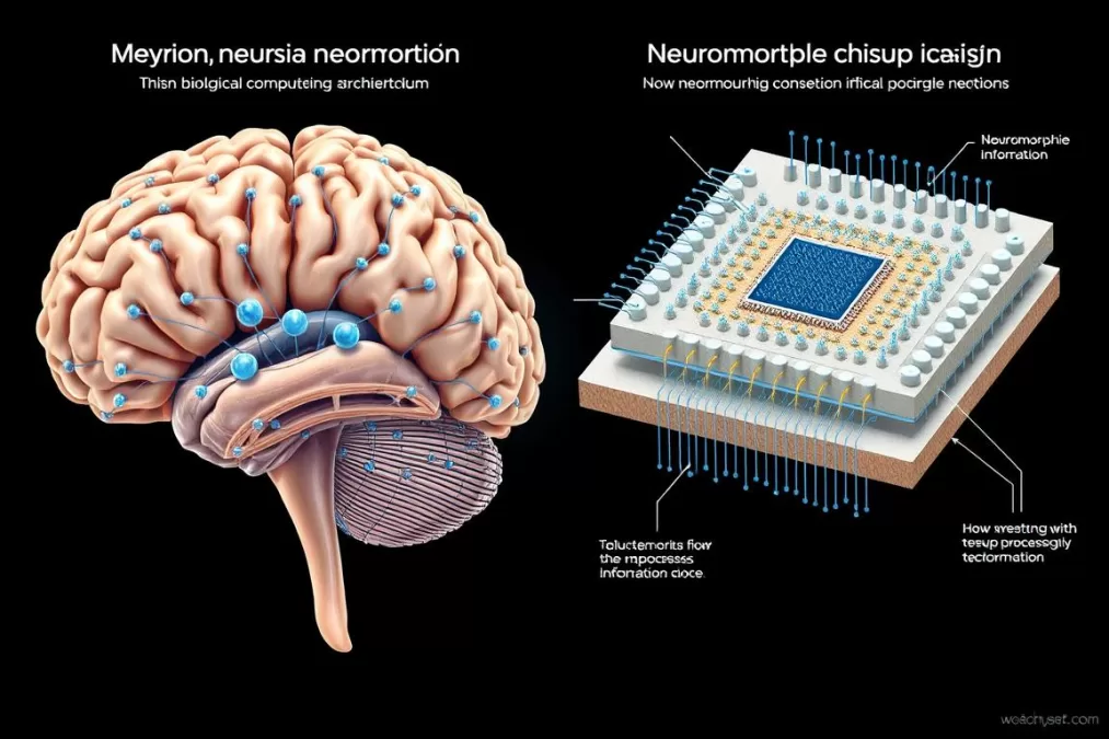 Neuromorphic computing chip architecture mimicking human brain neural networks