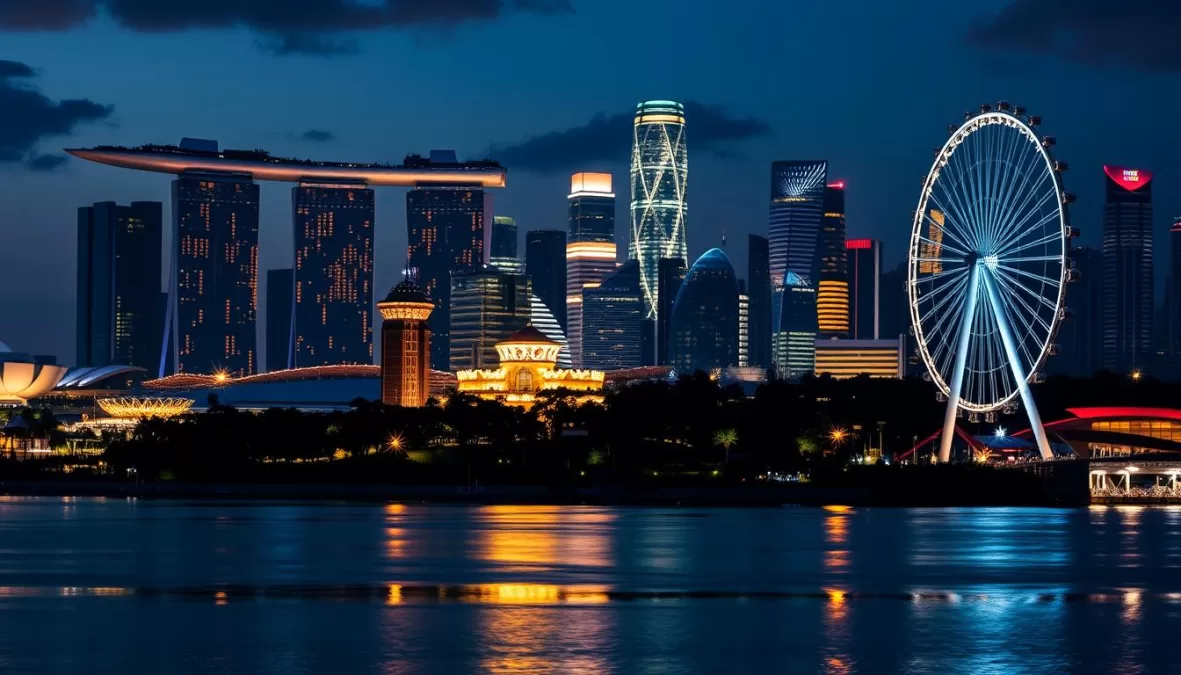 Singapore's modern skyline with Gardens by the Bay, illustrating why it's among the safest countries to travel in 2025